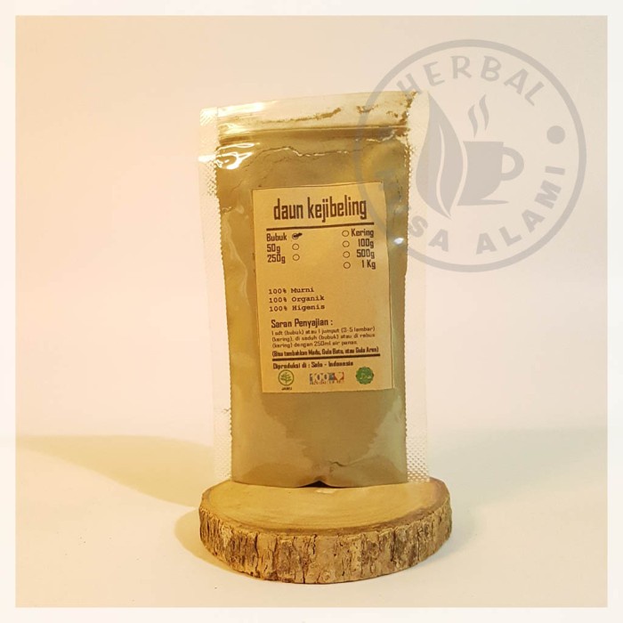 

DAUN KEJI BELING BUBUK | KUALITAS PREMIUM | Strobilanthes Crispa100g