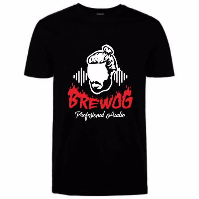 kaos Sablon pria brewok audio