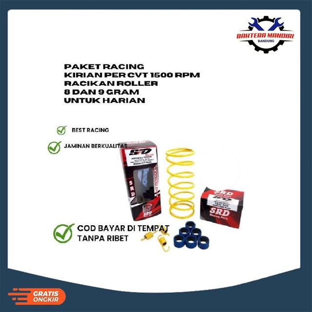 PAKET KIRIAN RACING VARIO, VARIO 110 KARBU, VARIO LAMA, BEAT FI, SCOOPY FI, VARIO 110 FI BAYAR DI TE