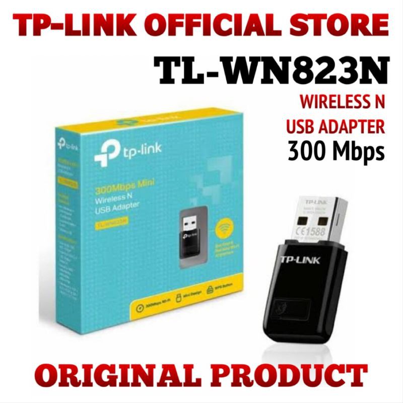 TP-LINK TL-WN823N / 823N WIRELESS N USB ADAPTER 300Mbps Garansi Resmi TP-Link Indonesia