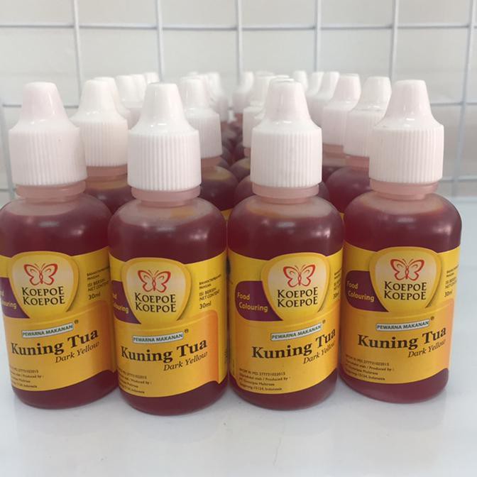 

Koepoe koepoe/kupu kupu pewarna kuning tua30ml FREE ONGKIR Kode 153