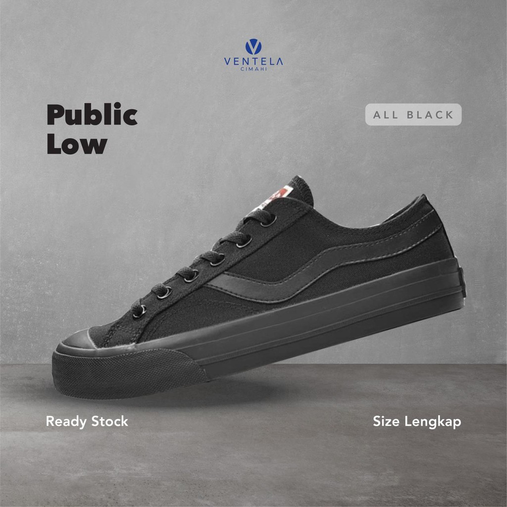 Ventela Public Low All Black