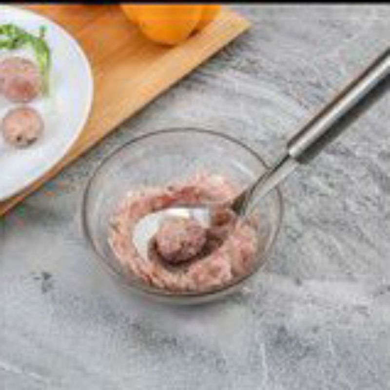 

SALE!!!Cetakan Sendok pembuat bakso daging bakso dengan peralatan dapur lubang kebocoran elipsSpatula Cetakan Bakso