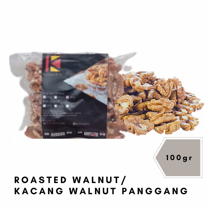 

Siap Krim Roasted Walnut / Kacang Walnut Panggang 100Gr