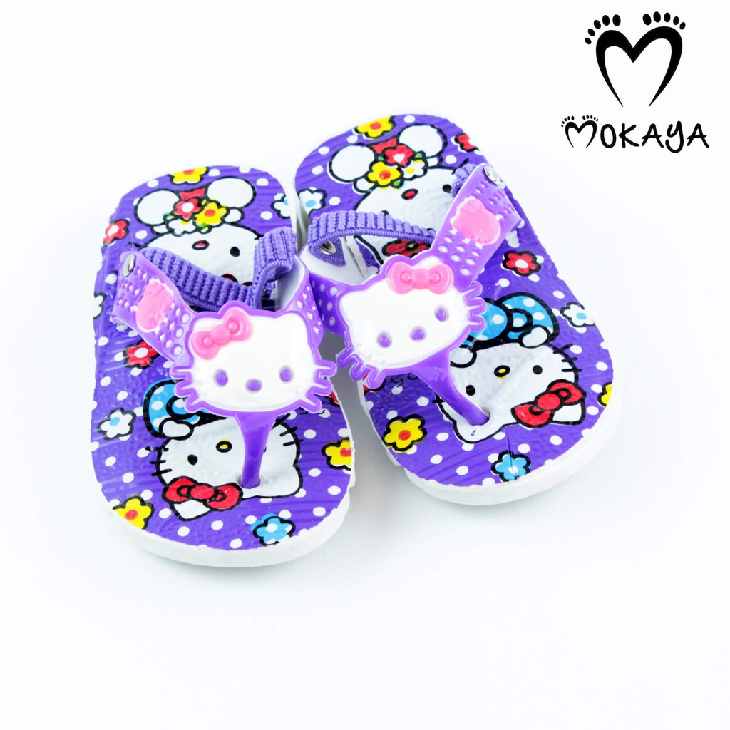 SANDAL BUNYI BAYI CIT - CIT KARET MOTIF HELLO KITTY BOY DAN GIRL ADEVA