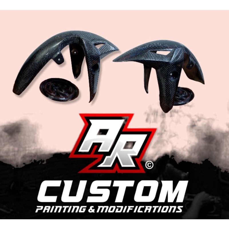 spakbor depan gsx r/ gsx s 150 model ZX Carbon kevlar