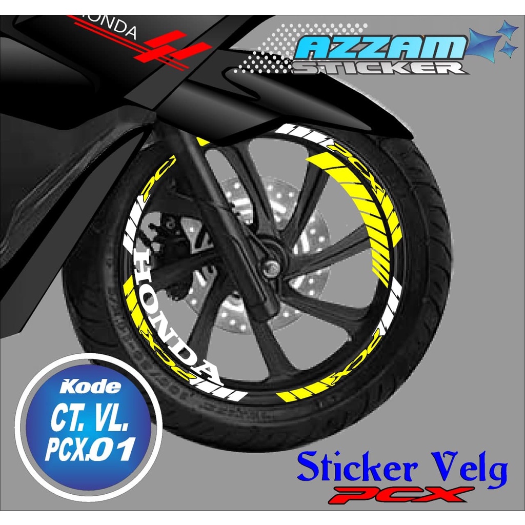 LIST VELG NMAX- STIKER LIST VELG NMAX- LIST PELEK  MOTOR NMAX AZ 01