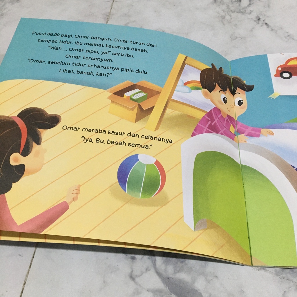 buku cerita anak seri cerita balita omar tidak pipis di celana lagi potty train training tiga ananda / storybook / bedtime story aktivitas anak activity book aku anak disiplin dan mandiri-4