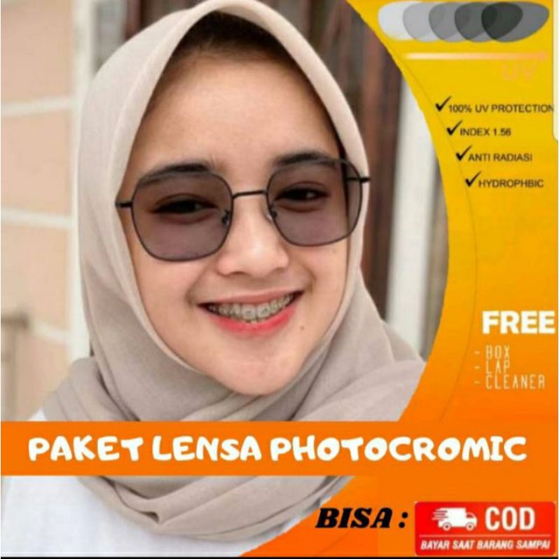 frame 8164 kacamata gratis lensa photocromic.