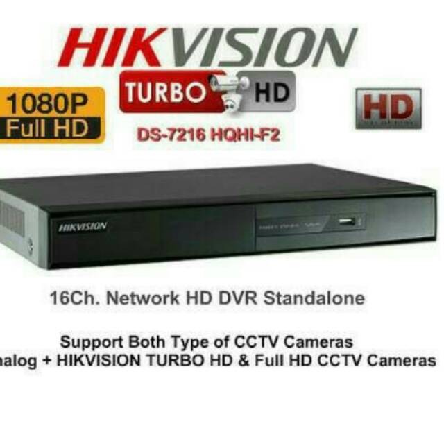 DVR HIKVISION 16 CHANEL DS-HQHI7216-K2