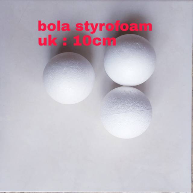 BOLA GABUS/STYROFOAM BALL 10CM