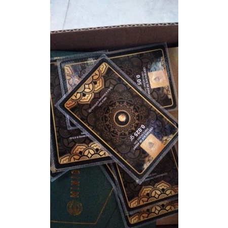 Minigold 0,025 gram Black Series Emas Koin Logam Mulia 24K