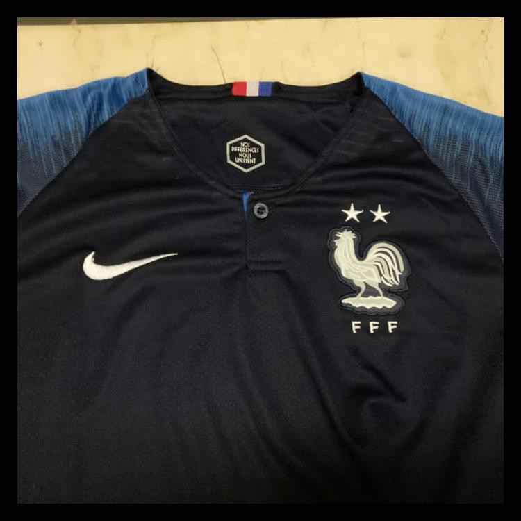 [BEST SELLER JERSEY BOLA PRANCIS FRANCE HOME WORLD CUP 2018 GRADE ORI KODE 0010