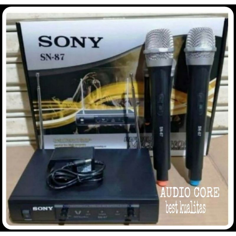 Mic Wireless SONY SN 87 MICROPHONE Best QUALITY Sony Sn 87 Suara Vocal Terbaik