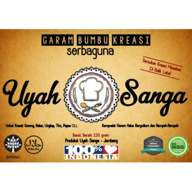 Bumbu masak/ Garam Bumbu / Bumbu Dasar Uyah Sanga