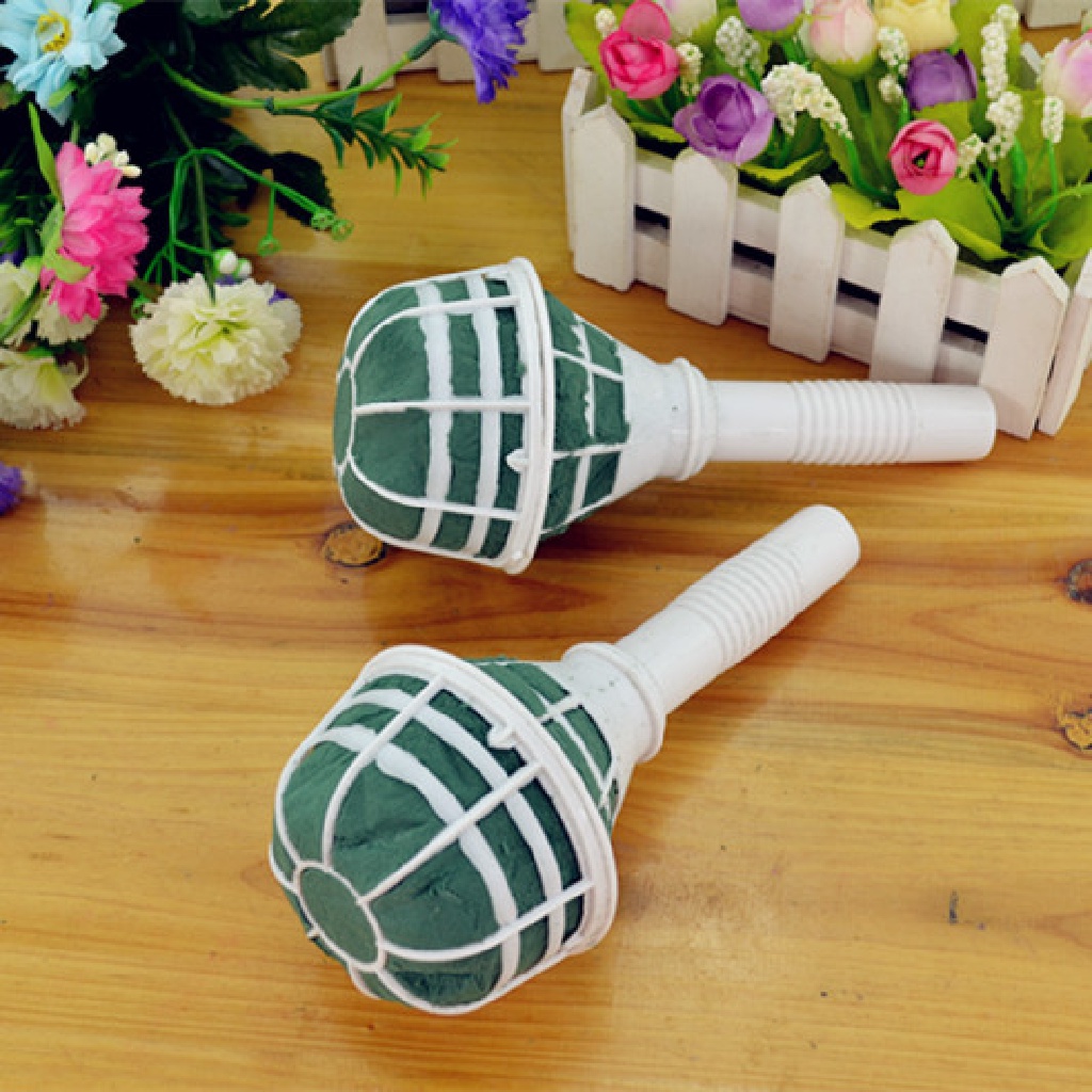 [tiantianbaofu] 6pcs Bridal Wedding Flower Decoration Bouquet Foam Holder Handle New Boutique