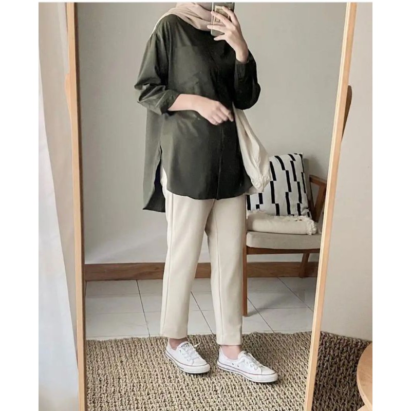 Riley Shirt Army Cottonary