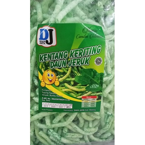 

KENTANG KRITING DAUN JERUK