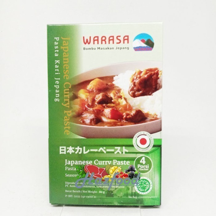 

WARASA JAPANESE CURRY PASTA/PASTA KARI JEPANG 80 GRAM