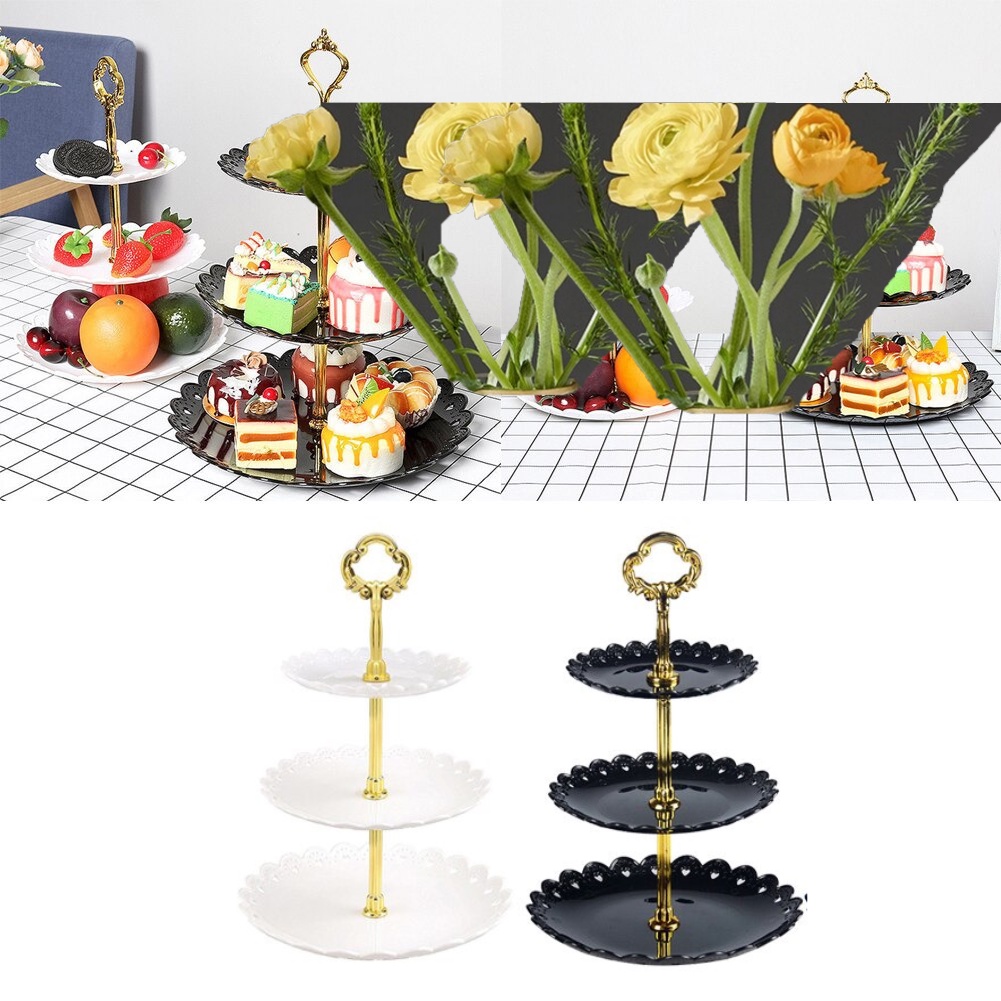 Rak Makan Kue Buah Cake Plate Stand Display - CF431