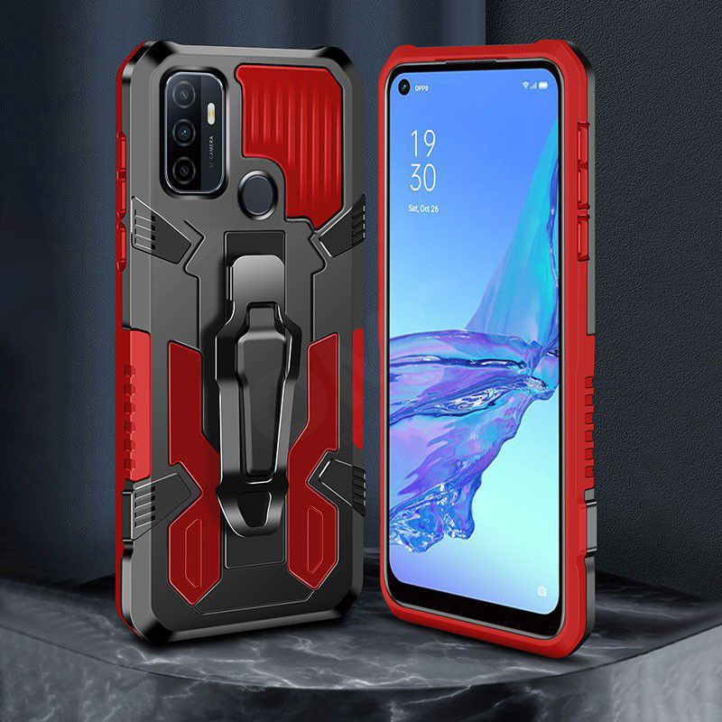 Hard Case REALME C1 C2 C3 C11 C12 C15 C17 C20 C21 C21Y C25 C25S C25Y C30 C31 C33 C35 Hardcase Crystal Standing Robot