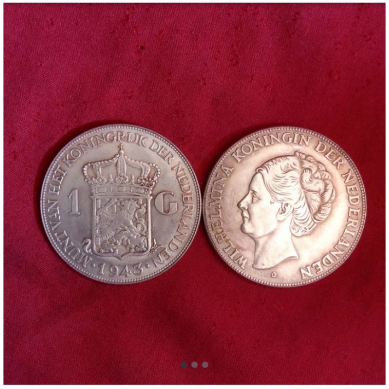 koin kuno wilhelmina koningin 1 G