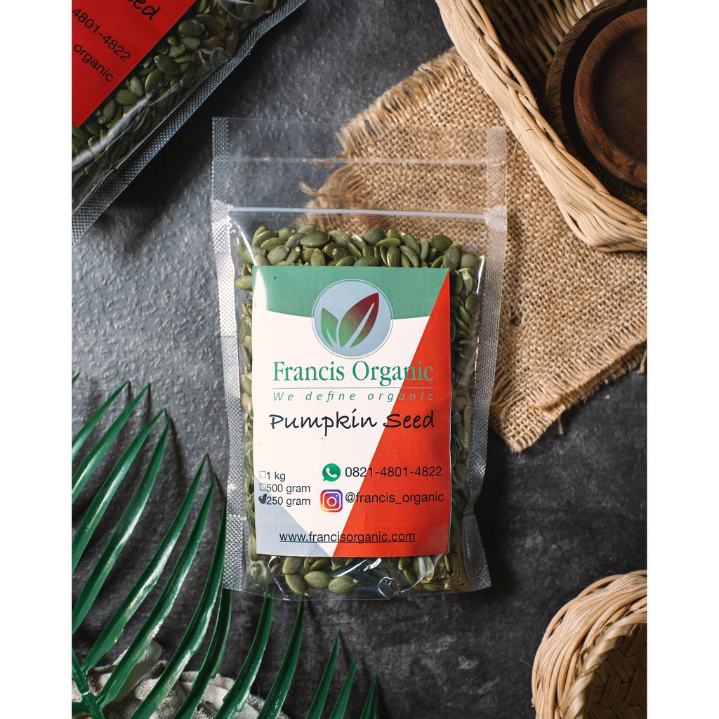 

Pumpkin Seeds 250 gr - Francis Organic (Biji Labu)