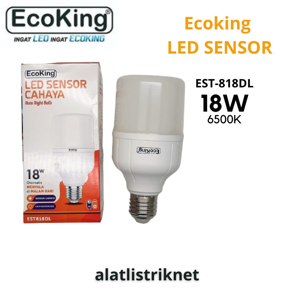 ECOKING LED SENSOR CAHAYA 18W LAMPU LED 18 WATT