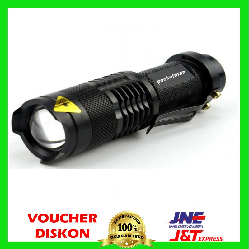 Senter LED    2000 Lumens Waterproof Pocketman P1 - Senter