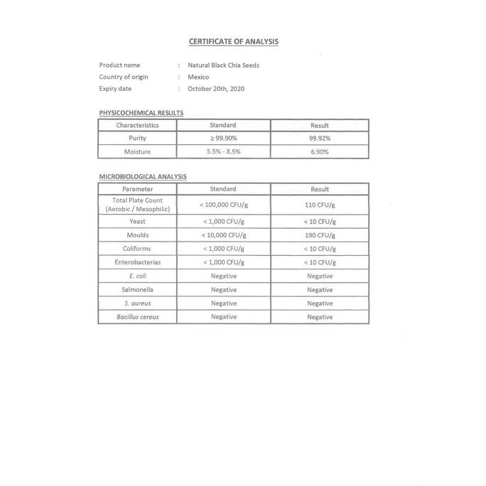 

Black Chia Seed - 500G