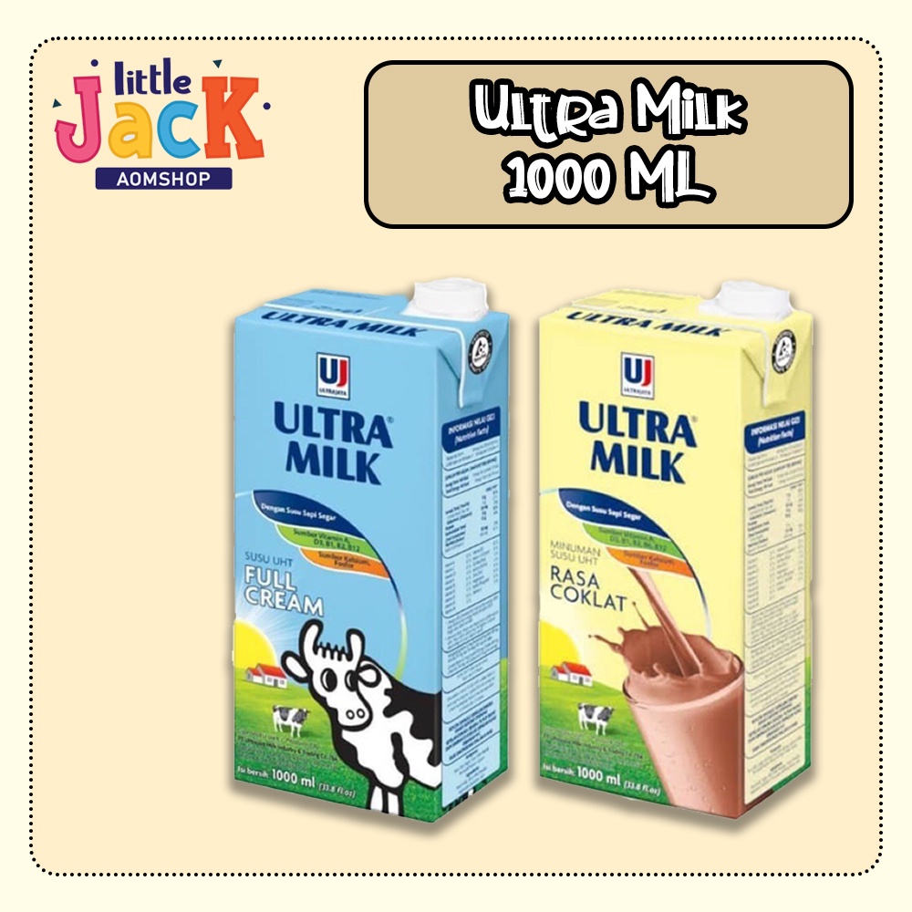 

Ultra Milk Susu UHT Putih Coklat 1000 ml