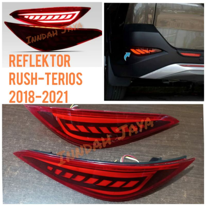 Led Bumper Belakang All New Rush-Terios 2018-2021 / Reflektor Rush-Terios