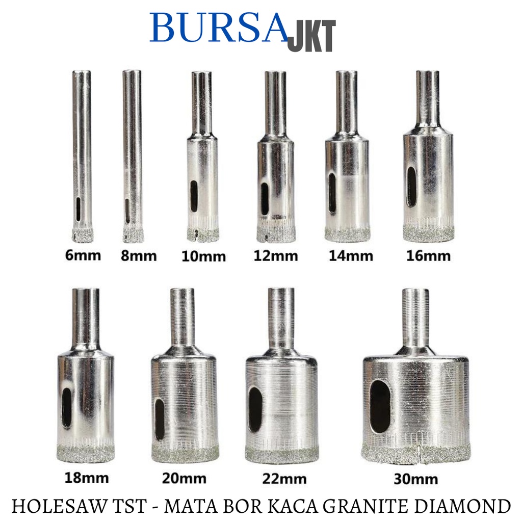 18 MM MATA BOR KACA KERAMIK MARMER DIAMOND MARMER HOLESAW