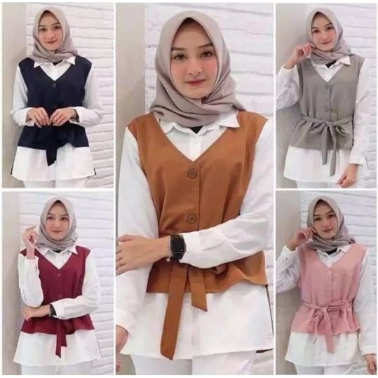 SAVAHHIJAB - KEMEJA ALEMIA/KEMEJA WANITA/BAHAN MOSCREPE/KEMEJA