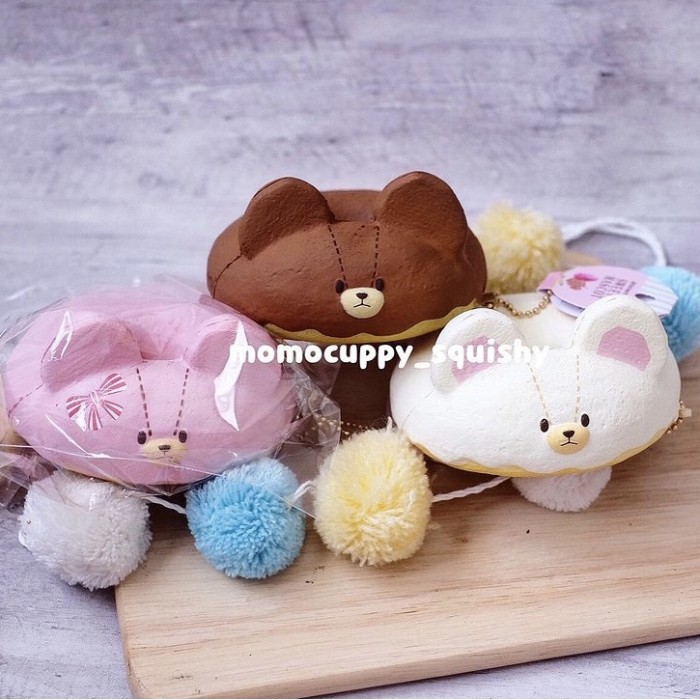 SQUISHY LICENSED donut sweet mascot by bears school ORIGINAL JAPAN