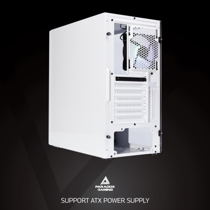 Casing PC Gaming Paradox Ivory Free 1Fan RGB