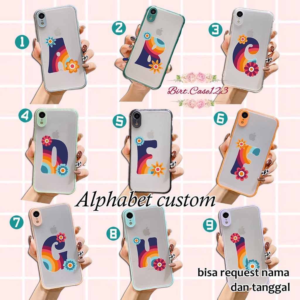 Softcase choice ALPHABET CUSTOM Vivo Y91 Y95 Y93 Y91C Y1S V9 V15 V17 S1 PRO BC3210