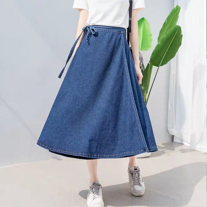 6208 Wrap Denim skirt