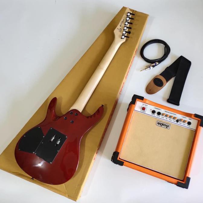 Paket Gitar Ibanez S Series Natural Amply Jack Dan Strap Murah