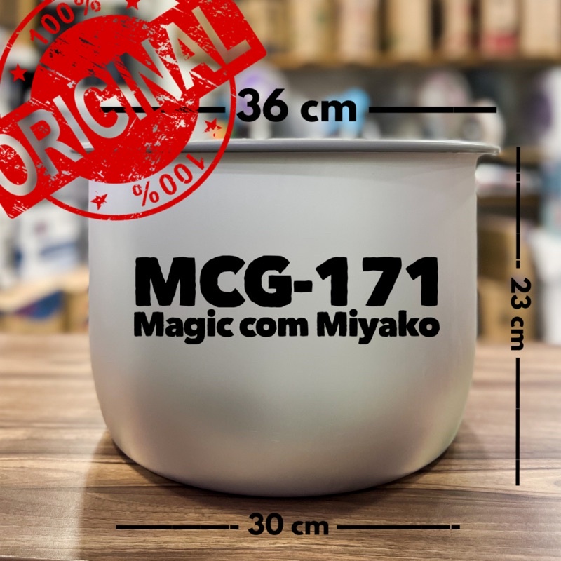 Panci Magic Com Miyako Original, untuk ukuran jumbo 5 liter MJG 201 DAN MCG 171