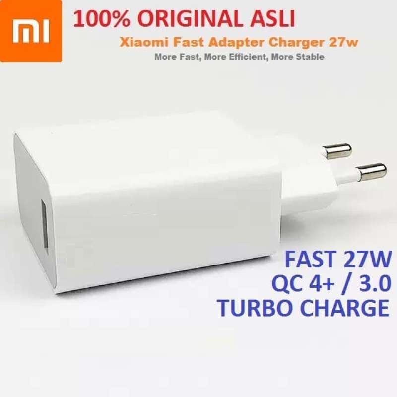 Charger XIAOMI MI 9 MDY-08-EH  27W TURBO | Charger Mi Fast Charger QC 4.0 turbo USB Type C Original DISTRIBUTOR  Charger Xiaomi