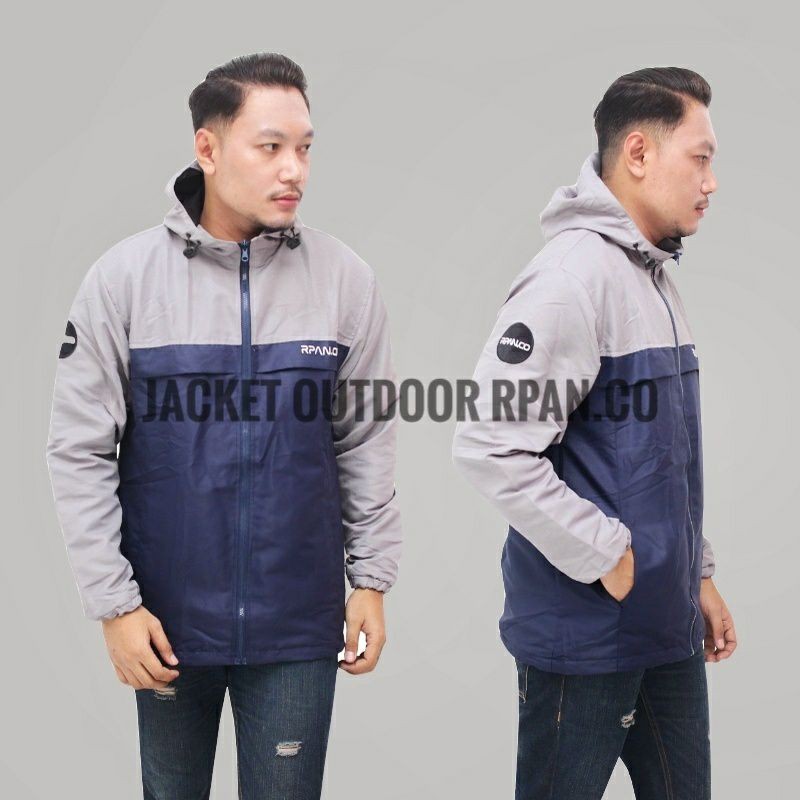 PaleJeans JAKET COMBI OUTDOOR PRIA / JAKET GUNUNG PRIA / JAKET PARASUT KOMBINASI / JAKET TASLAN PRIA