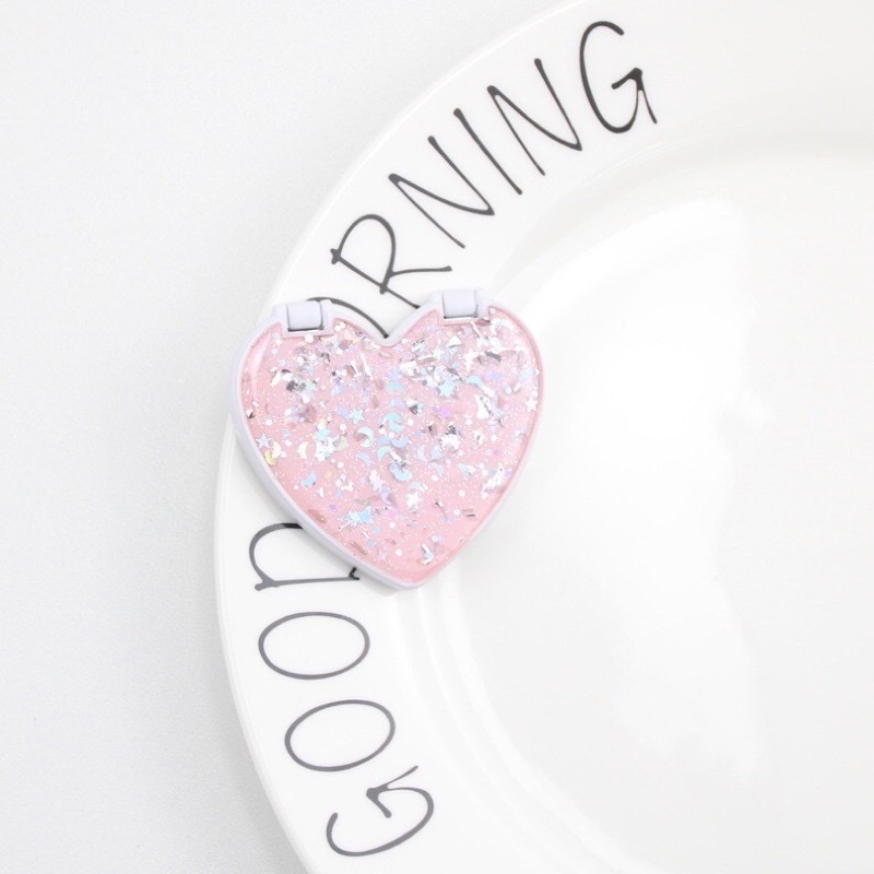 Popsocket Mirror Love Ring Stand HP [Bisa buat ngaca]