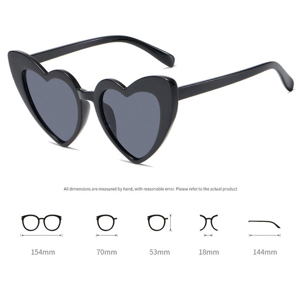 Mxbeauty Kacamata Hitam Hati Fashion Wanita Vision Care Travel Jelly Warna Love Heart Eyewear