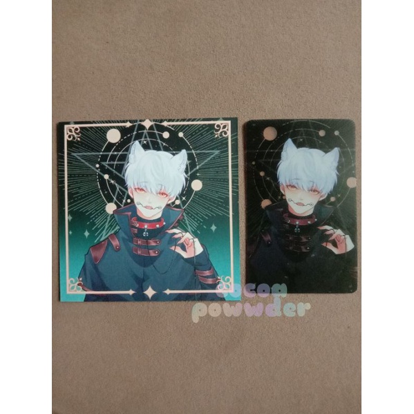 Booked Inumaki postcard & transparent pc by hellgarden