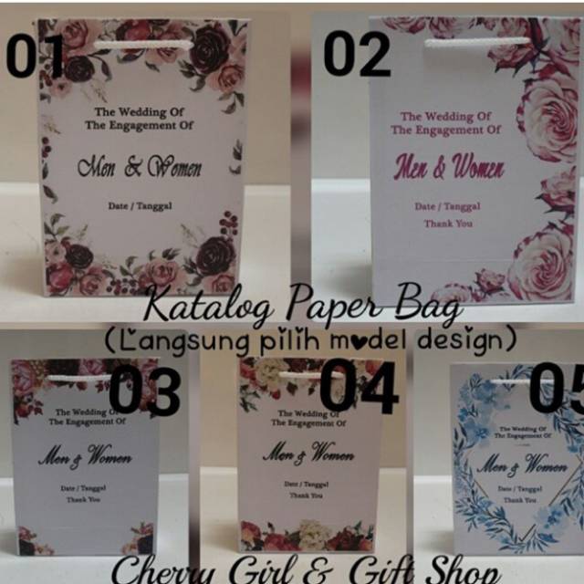 

Paperbag ukuran 18*8*25 dicetak hrg 2.750 & 3.250 per tas min 12 tas