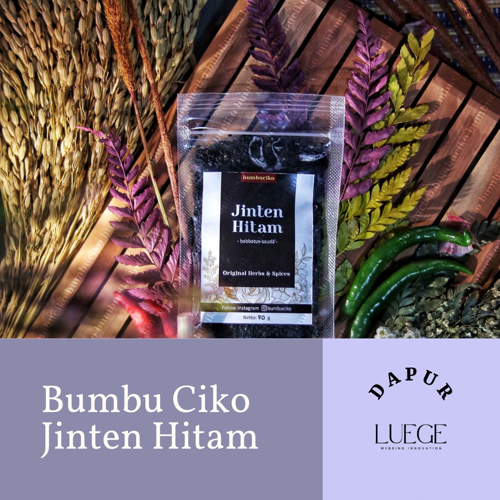 

Bumbu Jinten Hitam Premium | Black Cumin | Dapur Luege BumbuCiko