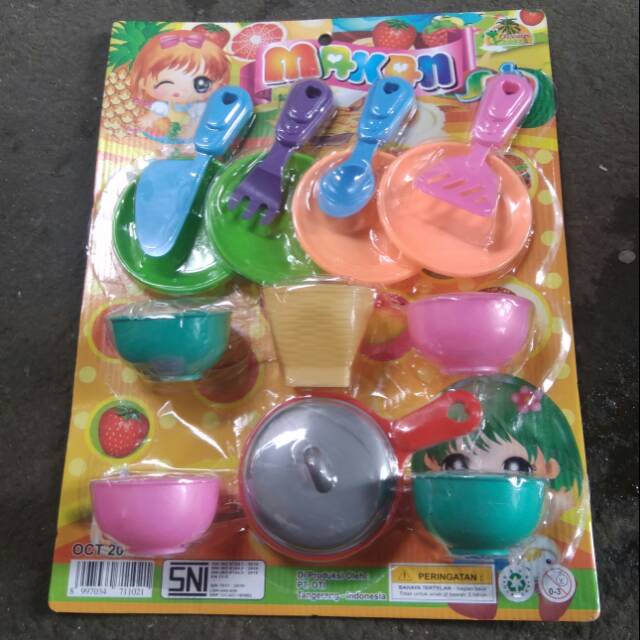 Mainan set makan