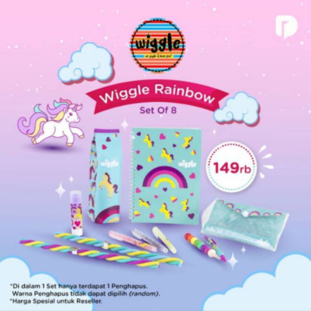 

♡ Wiggle Rainbow Set Of 8 ♡♡♡