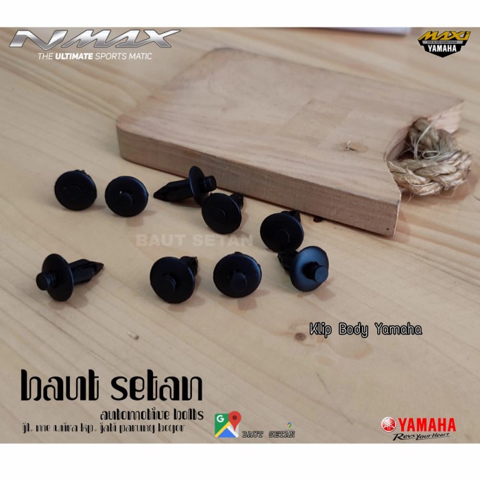 klip body plastik NMAX /klip body plastik/rivet besar/baut kancing